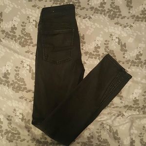 American eagle distressed black jeans leggings